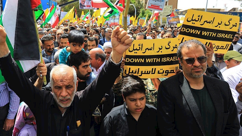 Iranpress: Iranians stage rallies to voice solidarity with Palestinian nation