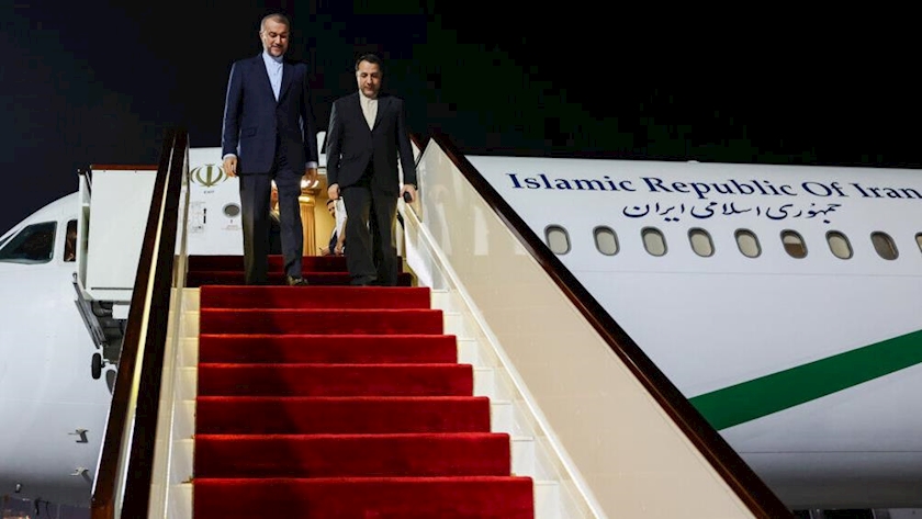 Iranpress: Iran top diplomat back home from Qatar after Gaza talks